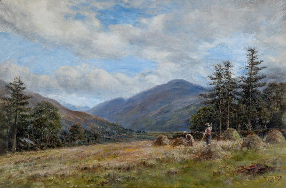 WILLIAM BAIRD (American 1847-1936) Hay Making Image