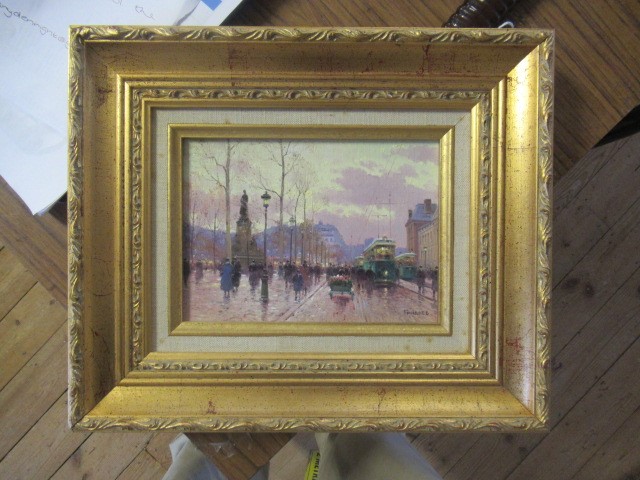 ANATOLY GRIDNEV (Russian b. 1946) Winter Street Scene Image