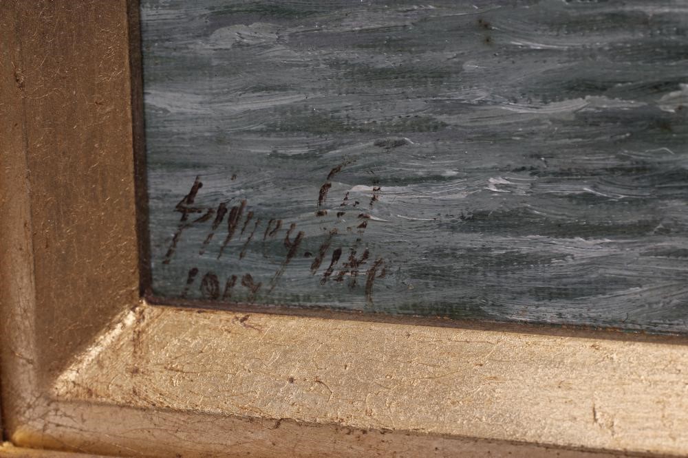 SIDNEY PIKE (1858-1923) Harbour Scene with Fishing Boats Image