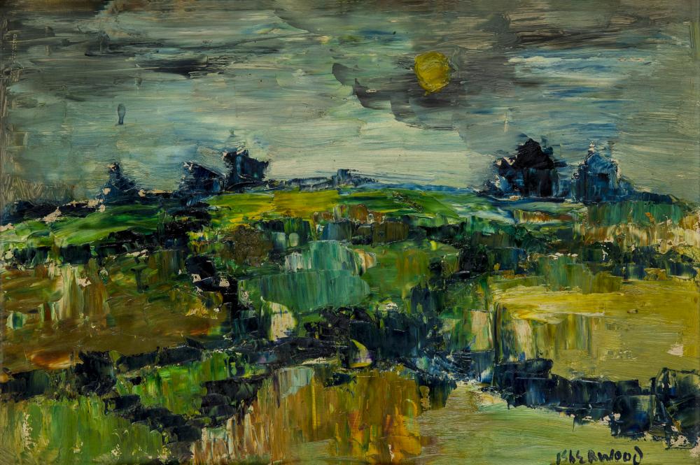 LAWRENCE JAMES ISHERWOOD (1917-1988) "Pattern of Lancs. Fields from M6" Image