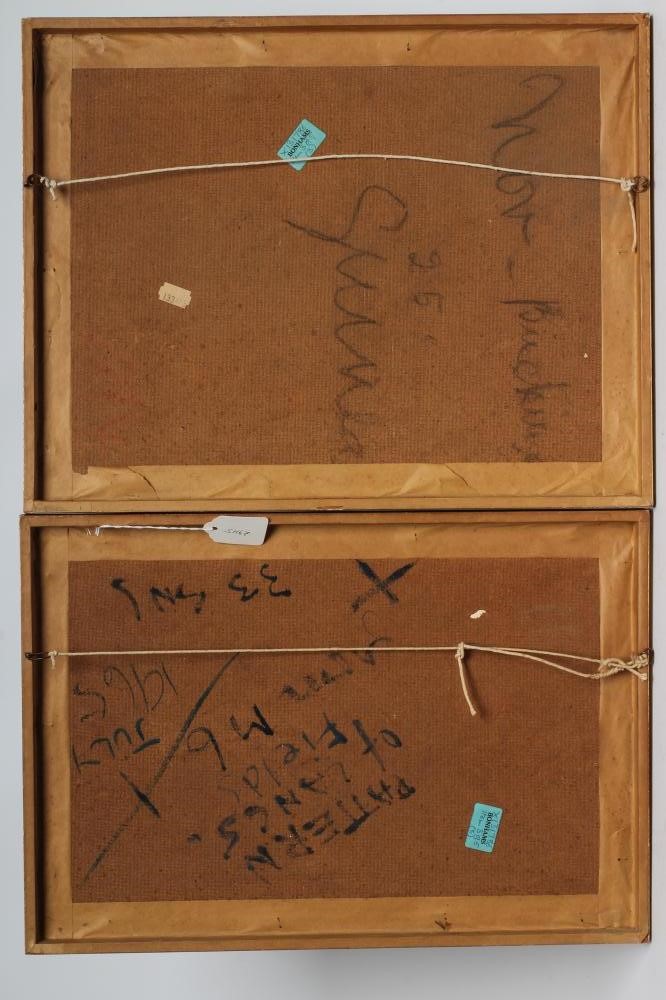 LAWRENCE JAMES ISHERWOOD (1917-1988) "Pattern of Lancs. Fields from M6" Image