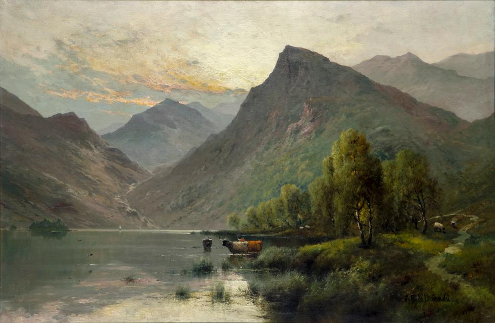 ALFRED FONTVILLE DE BREANSKI (1877-1957) "Early Morning On Loch Etive" Image