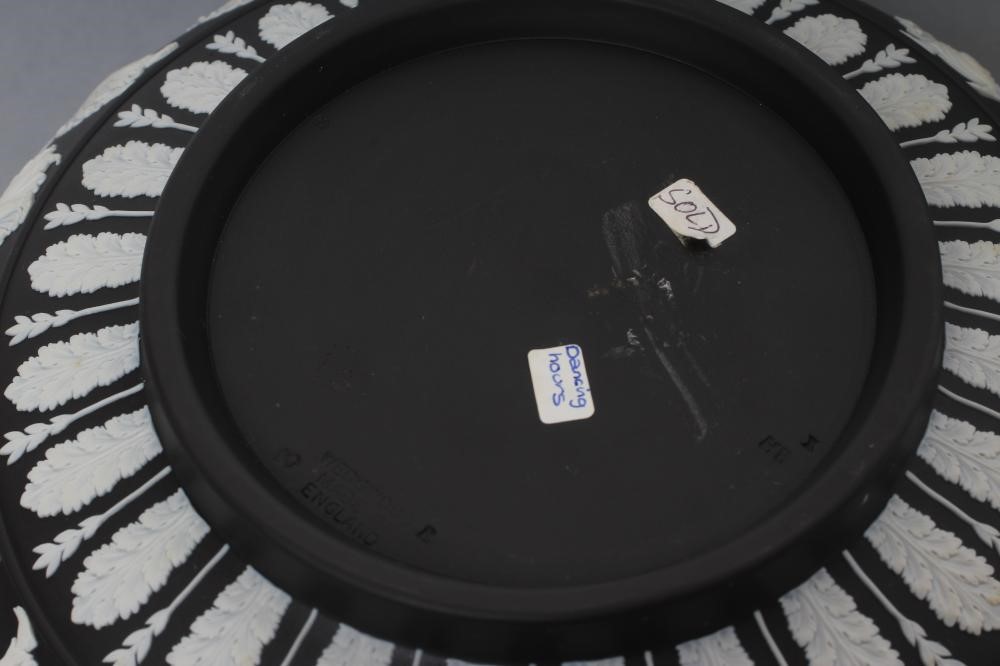 A WEDGWOOD BLACK JASPER "DANCING HOURS" BOWL Image