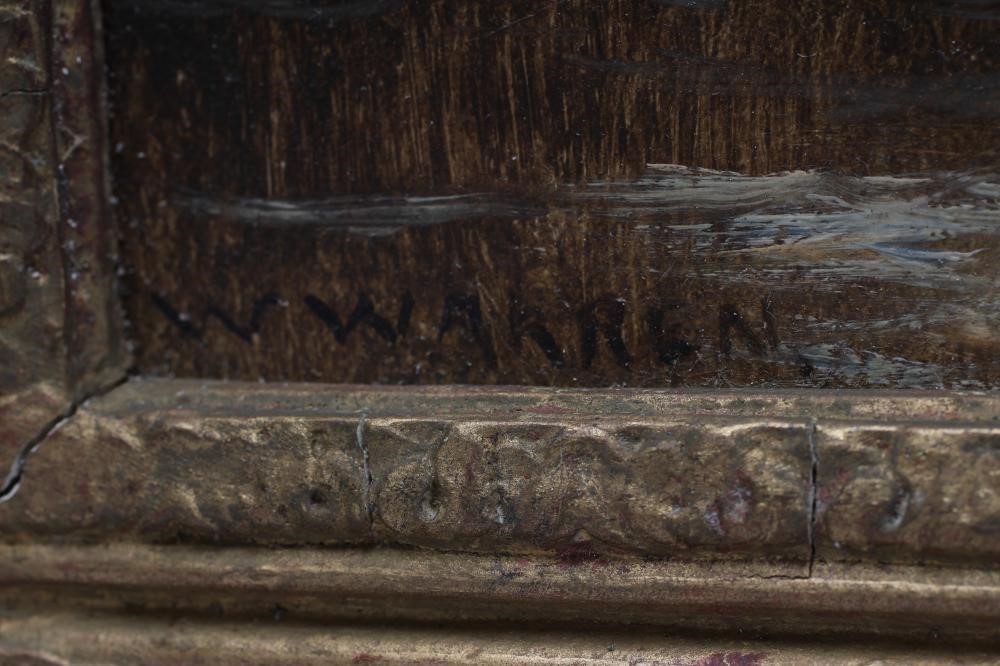 W WARREN (1829-1911) Riverscene at Sunset Image