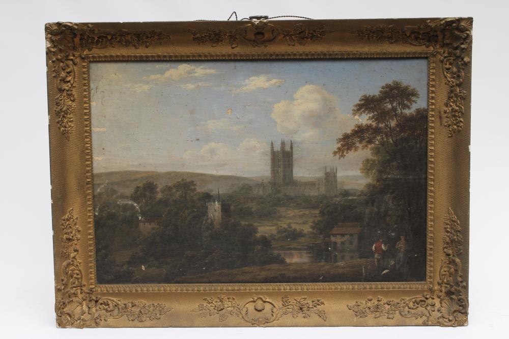 ENGLISH SCHOOL (Early 19th century) View of Canterbury Image
