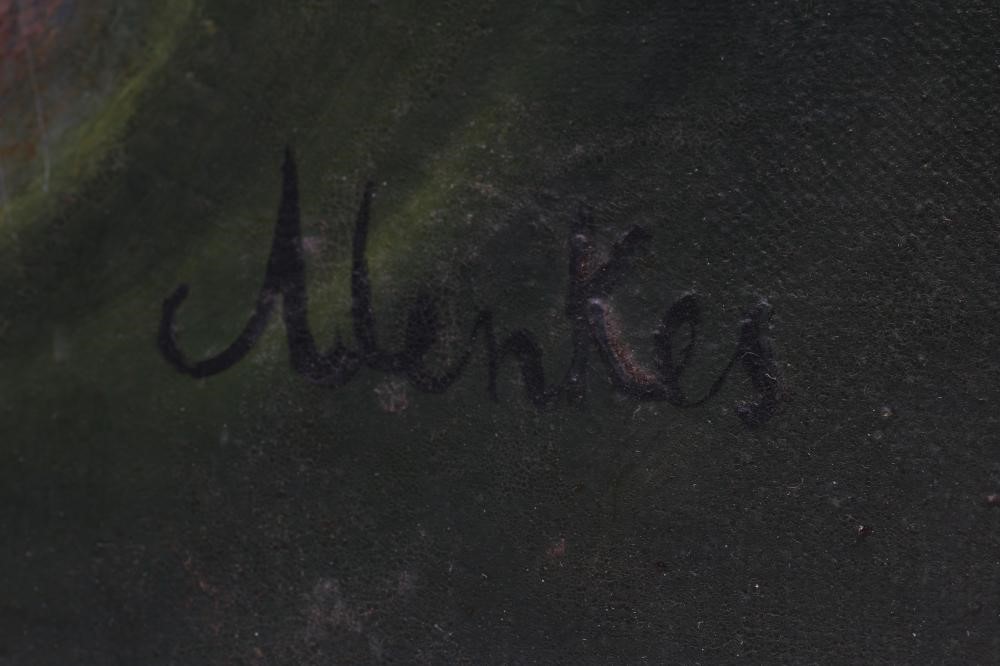 ZYGMUNT JOSEF MENKES (Polish 1896-1986) Woman with Flowers Image