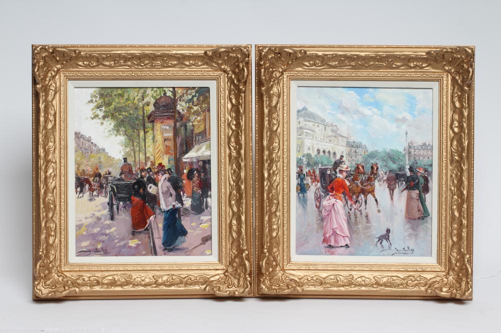 JUAN SOLER (Spanish fl.1941-1984) Parisian Street Scenes Image