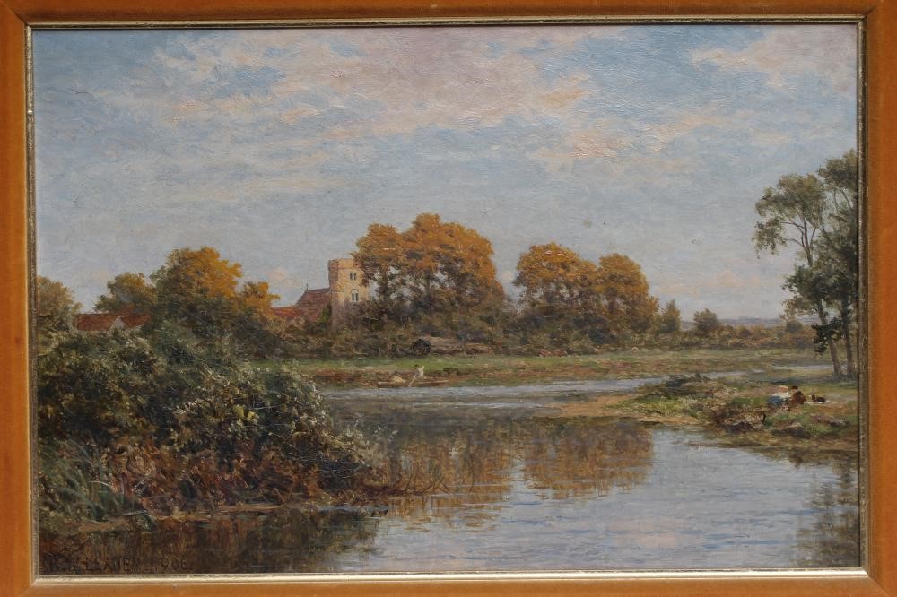 BENJAMIN WILLIAMS LEADER (1831-1923) An Autumn Evening Image