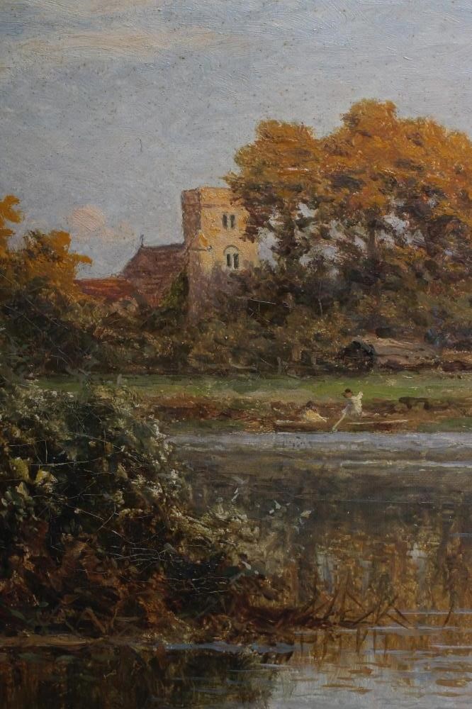 BENJAMIN WILLIAMS LEADER (1831-1923) An Autumn Evening Image