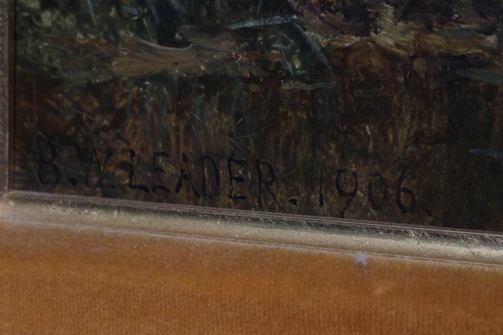 BENJAMIN WILLIAMS LEADER (1831-1923) An Autumn Evening Image