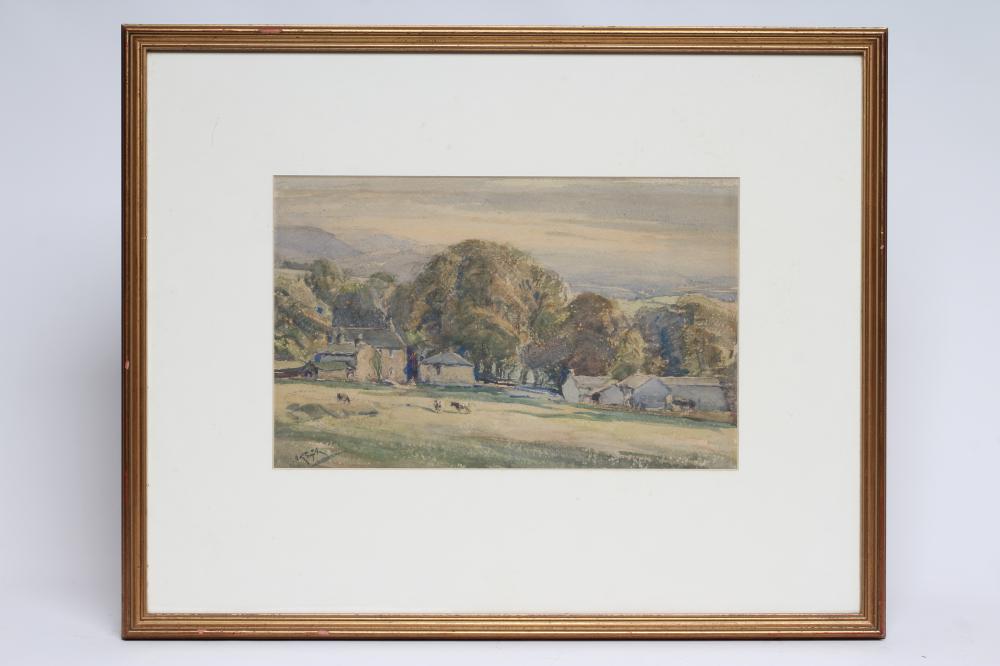 ARTHUR REGINALD SMITH (1871-1934) View of Manor House Farm Rylstone Image