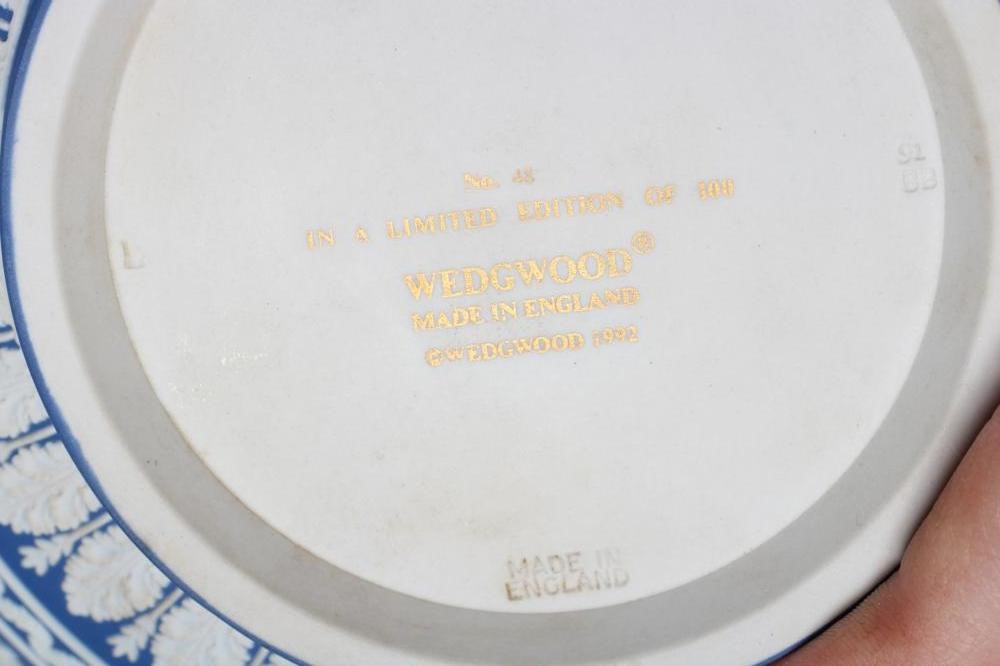 A WEDGWOOD BLUE JASPER DIP BOWL Image