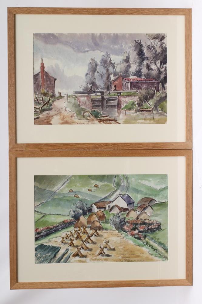 COLUM ROBERT GORE-BOOTH (1913-1959) "The Lock" and "Cornstooks and Haystacks" Image
