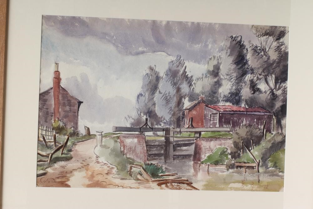 COLUM ROBERT GORE-BOOTH (1913-1959) "The Lock" and "Cornstooks and Haystacks" Image