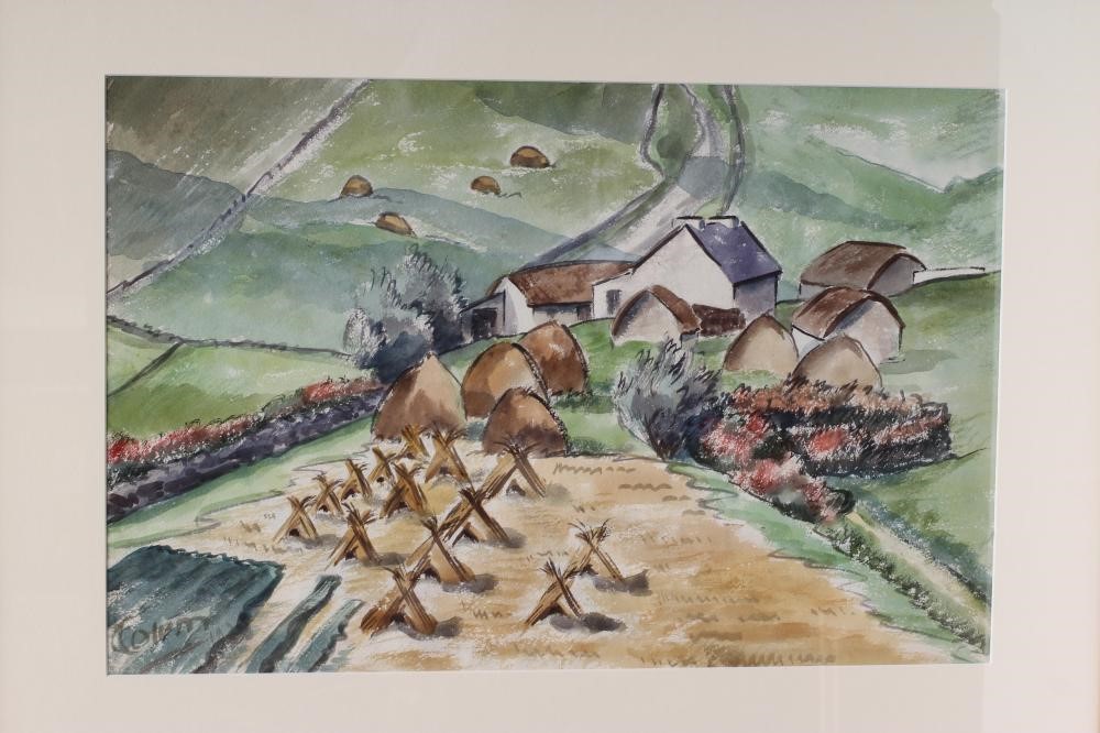 COLUM ROBERT GORE-BOOTH (1913-1959) "The Lock" and "Cornstooks and Haystacks" Image