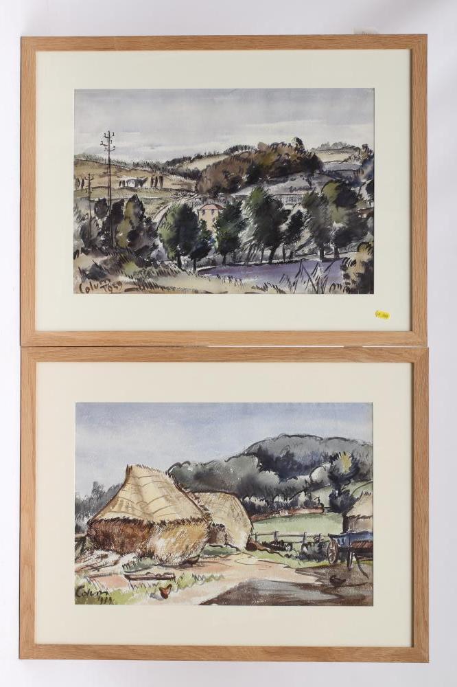 COLUM ROBERT GORE-BOOTH (1913-1959) "Grasse Road Near Cannes" and "Rowe Farm Somerset" Image