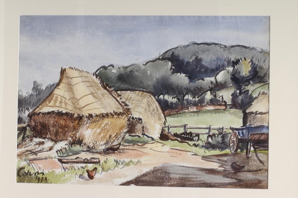 COLUM ROBERT GORE-BOOTH (1913-1959) "Grasse Road Near Cannes" and "Rowe Farm Somerset" Image