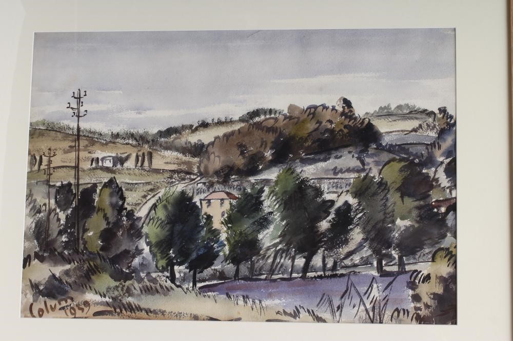 COLUM ROBERT GORE-BOOTH (1913-1959) "Grasse Road Near Cannes" and "Rowe Farm Somerset" Image