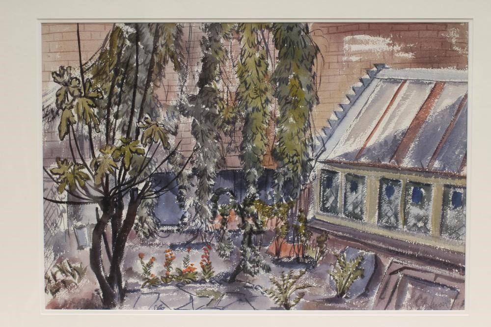 COLUM ROBERT GORE-BOOTH (1913-1959) "Garden Courtyard with Greenhouse" Image
