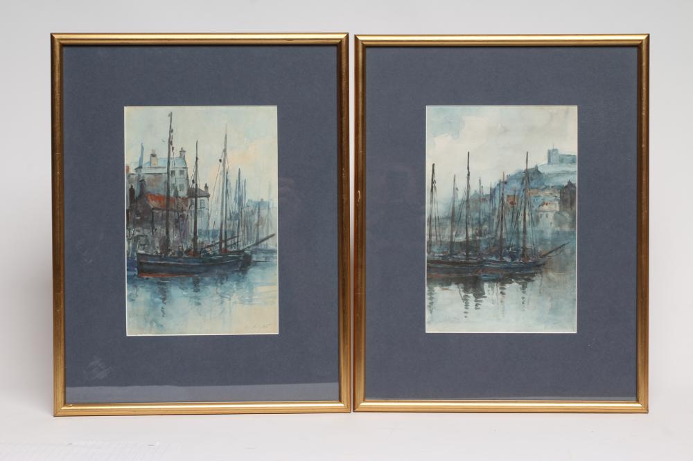 WILLIAM ASHTON (1853-1927) Whitby Harbour Scenes Image