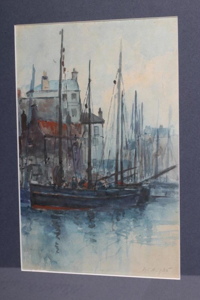 William ashton (18531927) whitby harbour scenes Hartleys Auctioneers
