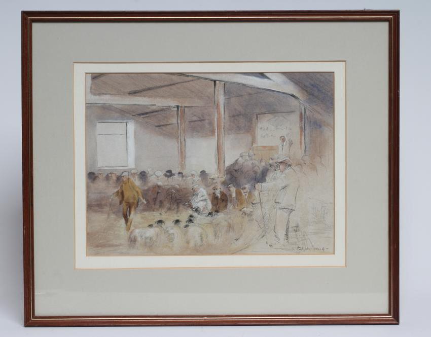 BRIAN IRVING (1931-2013) Sheep Sale Image