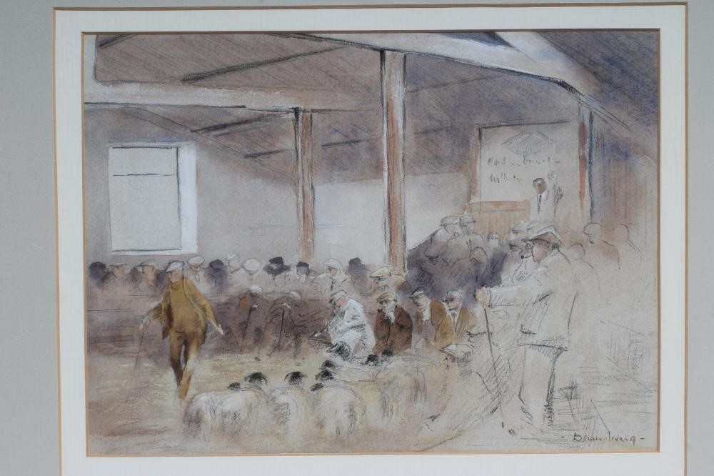 BRIAN IRVING (1931-2013) Sheep Sale Image