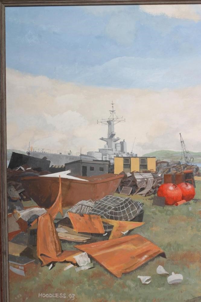 HARRY TAYLOR HOODLESS (1913-1997) "Finished with Engines" Image