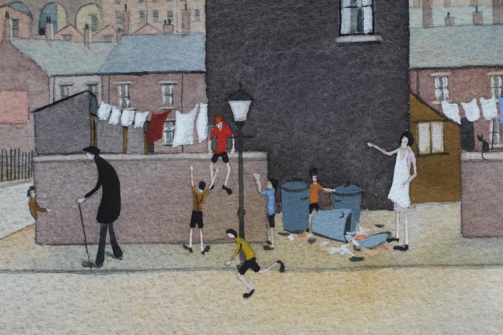 GEOFFREY WOOLSEY BIRKS (1929-1993) Street Scene with Figures Image