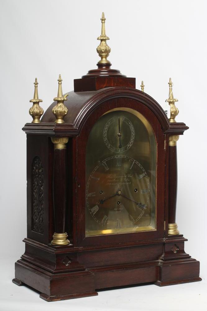 AN OAK CASED TABLE CLOCK by Thomas Gammage & Son Image