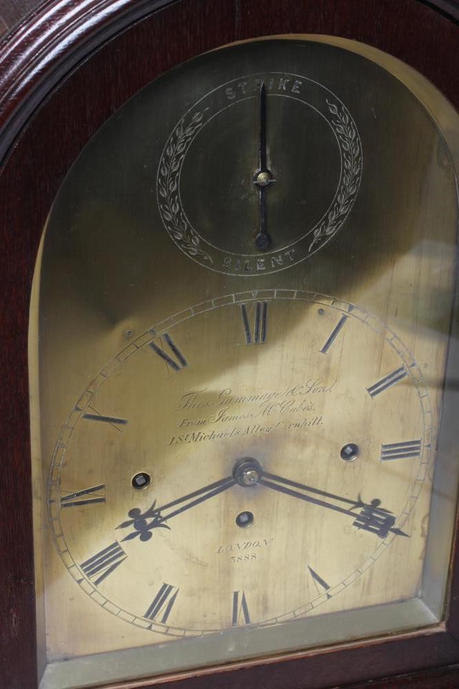 AN OAK CASED TABLE CLOCK by Thomas Gammage & Son Image
