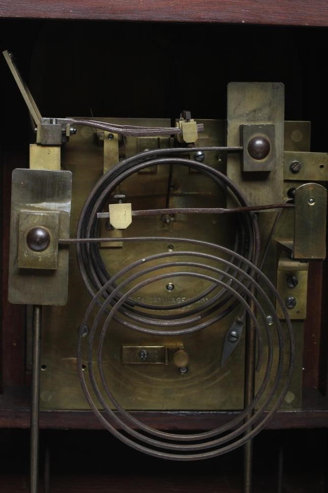 AN OAK CASED TABLE CLOCK by Thomas Gammage & Son Image