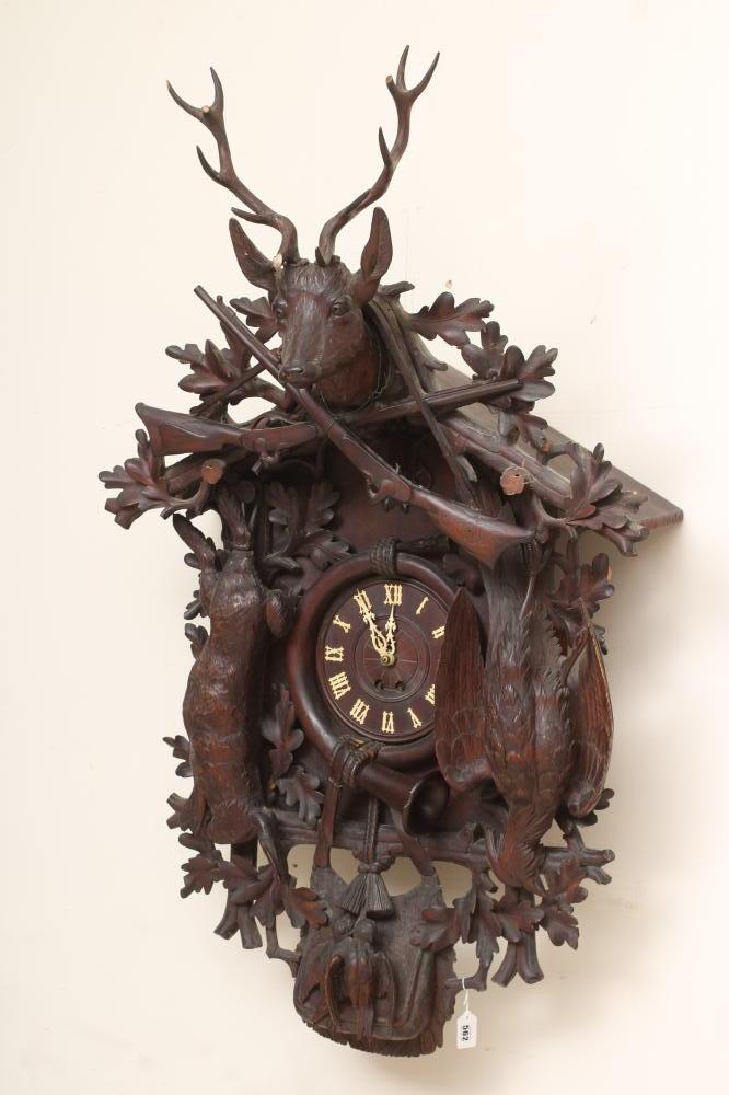 A LARGE BLACK FOREST CUCKOO CLOCK Image