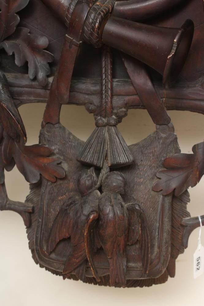 A LARGE BLACK FOREST CUCKOO CLOCK Image