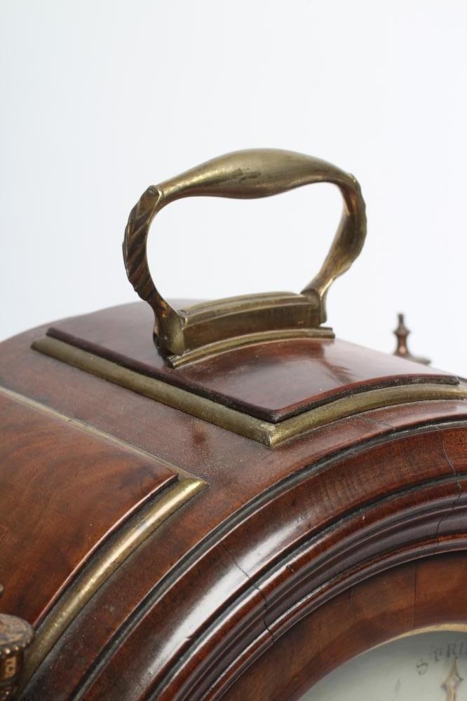 A MAHOGANY CASED BRACKET CLOCK by John Bancroft Image