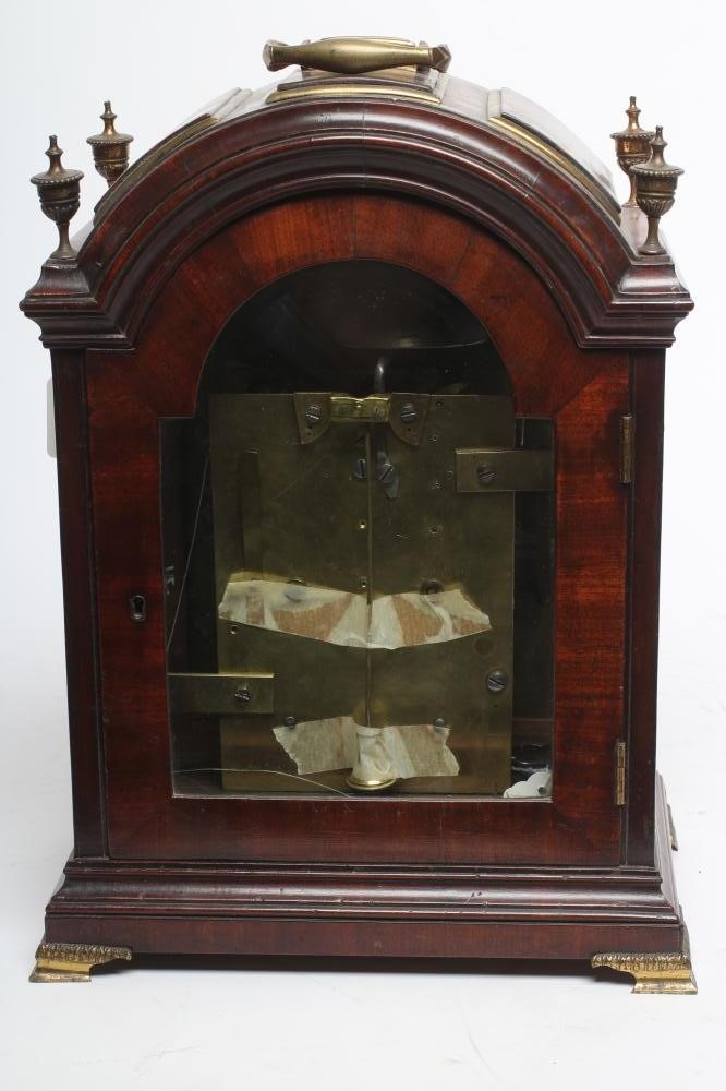 A MAHOGANY CASED BRACKET CLOCK by John Bancroft Image