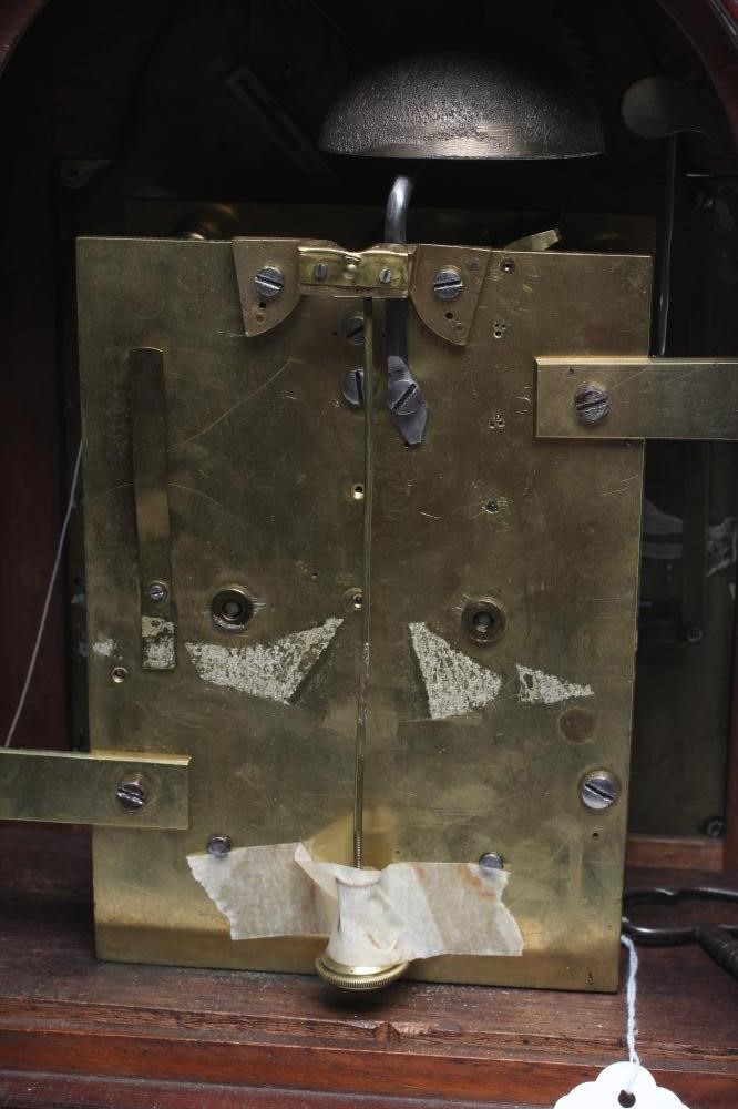 A MAHOGANY CASED BRACKET CLOCK by John Bancroft Image