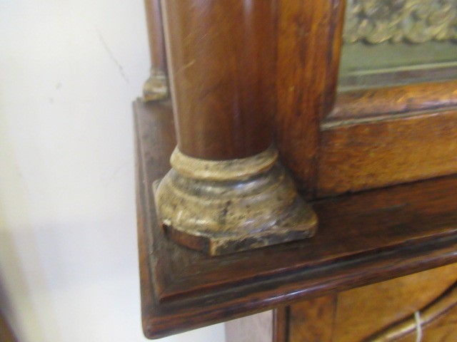 A BURR ELM AND OAK ALARM LONGCASE by William Crawshaw Image
