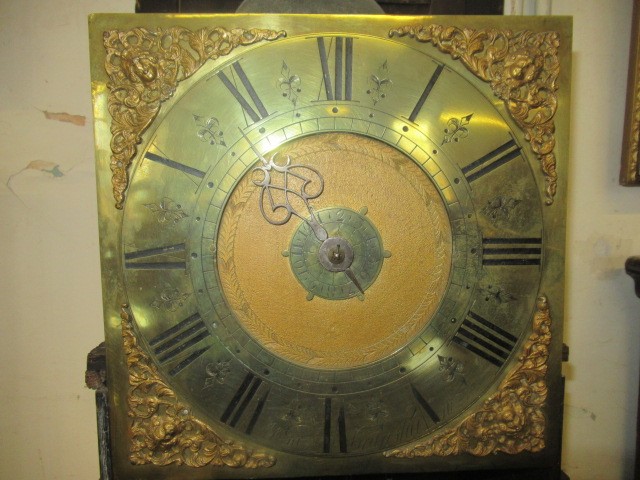 A BURR ELM AND OAK ALARM LONGCASE by William Crawshaw Image