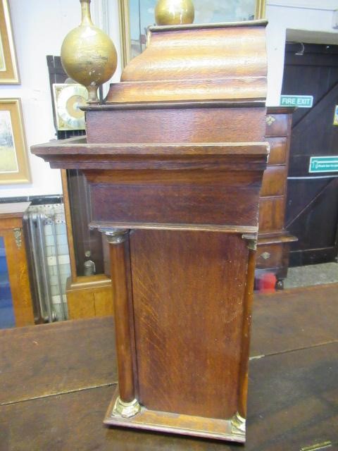 A BURR ELM AND OAK ALARM LONGCASE by William Crawshaw Image