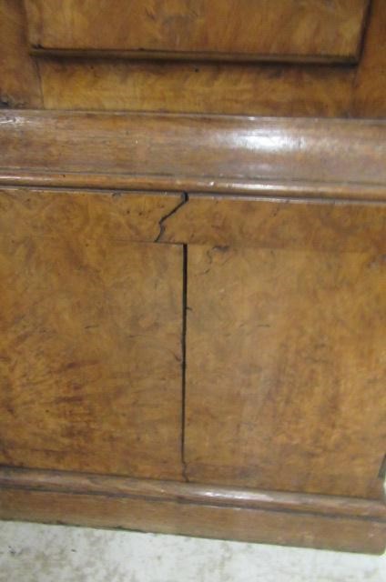 A BURR ELM AND OAK ALARM LONGCASE by William Crawshaw Image
