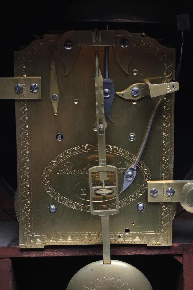 A REGENCY MAHOGANY CASED BRACKET CLOCK by Barber & Whitwell Image