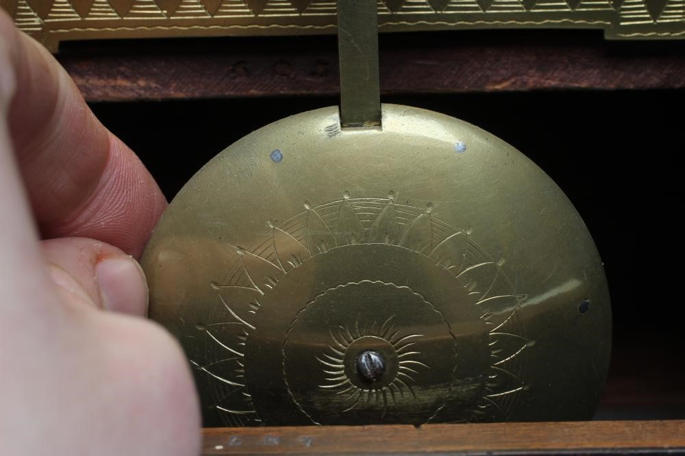 A REGENCY MAHOGANY CASED BRACKET CLOCK by Barber & Whitwell Image