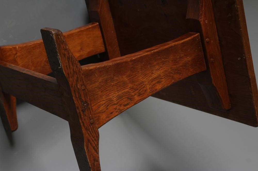 A ROBERT INGHAM ADZED OAK COFFEE TABLE Image