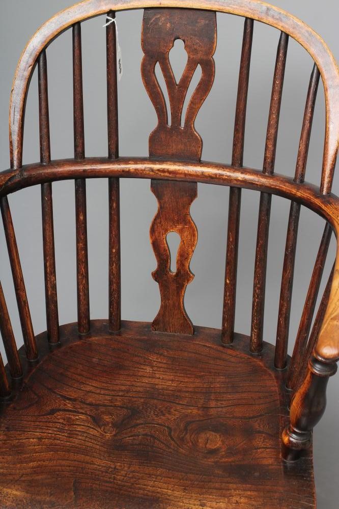 AN ASH AND ELM WINDSOR ARMCHAIR Image