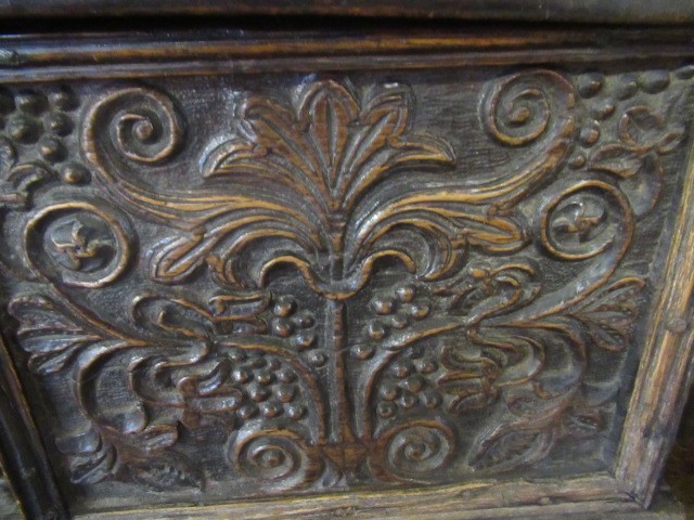 A BOARDED OAK DESK BOX Image