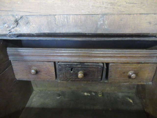 A BOARDED OAK DESK BOX Image