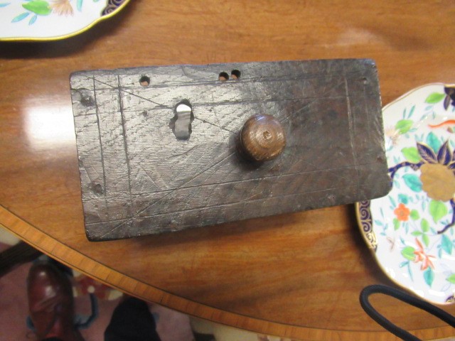 A BOARDED OAK DESK BOX Image