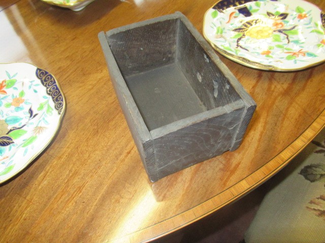 A BOARDED OAK DESK BOX Image