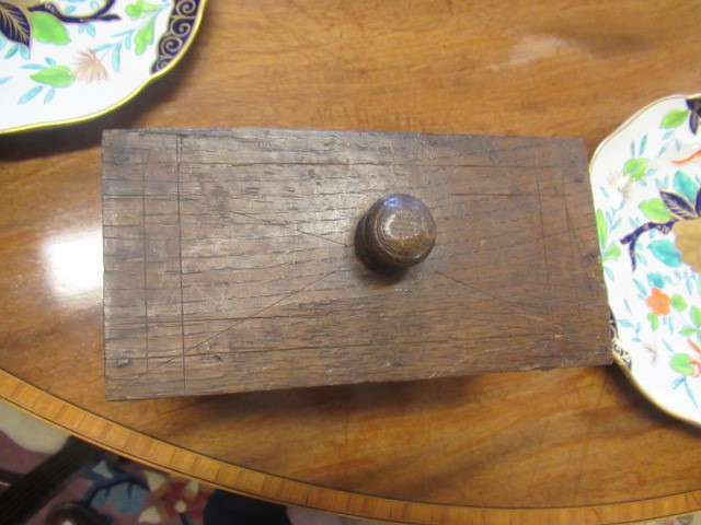 A BOARDED OAK DESK BOX Image